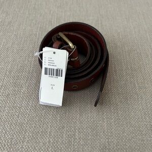 Women’s double wrap around Brown Leather Belt